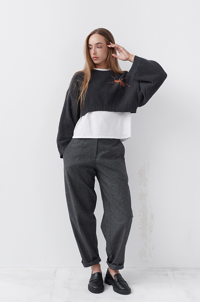 Штани сірі меланж (БР 83)